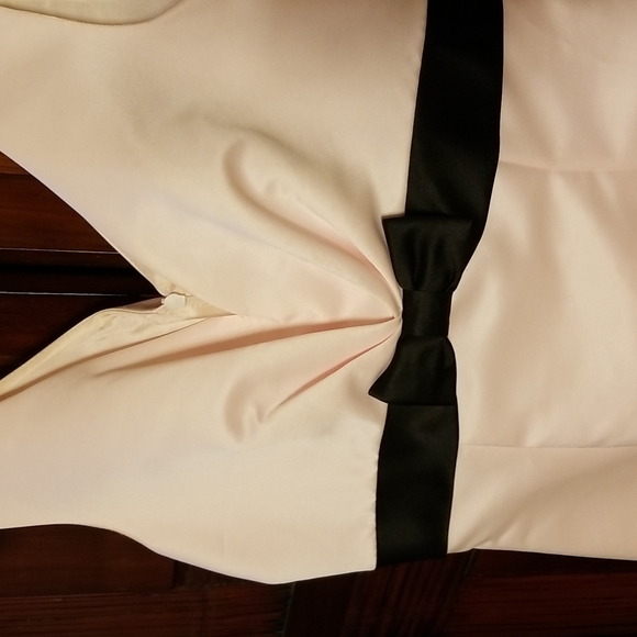 Arden B satin pink dress with black bow size 9. SO CUTE! Very Audrey Hepburn - Picture 2 of 6